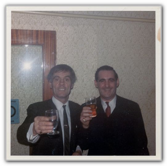 RJ & friend toasting